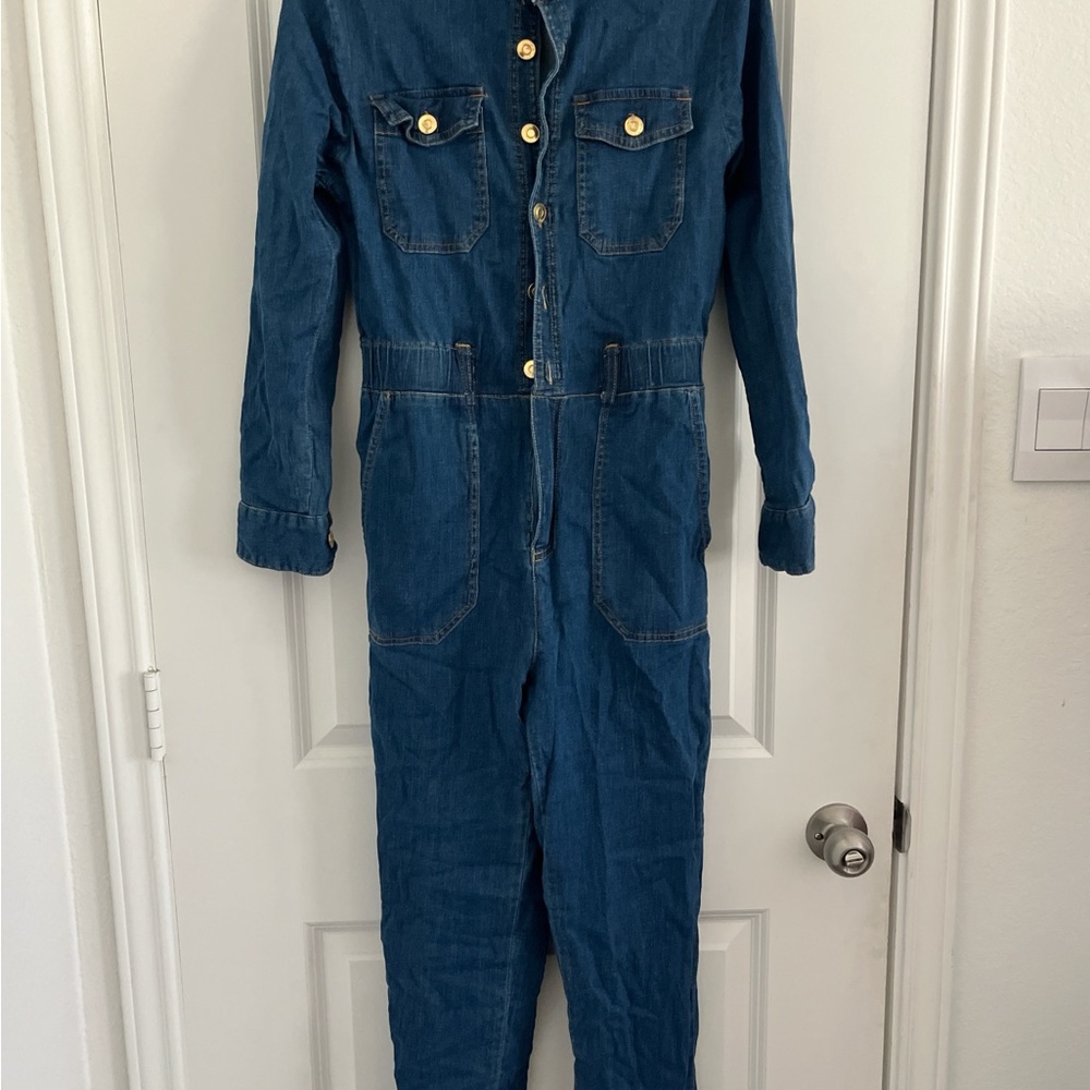 Premier Amour Indigo Denim Jumpsuit